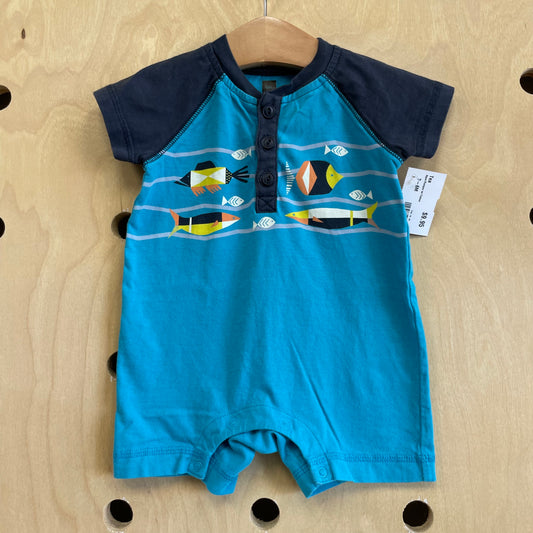 Blue Fish Romper
