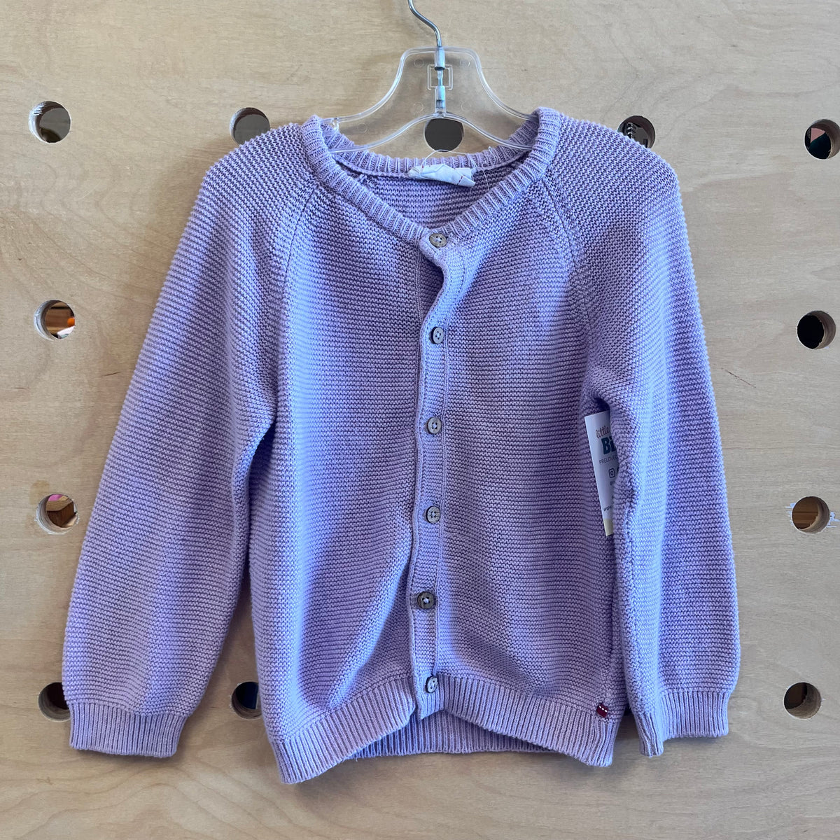Lavender Organic Knit Cardigan
