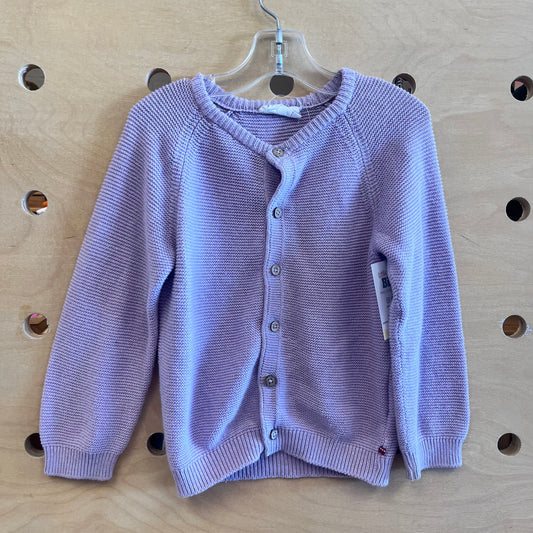 Lavender Organic Knit Cardigan
