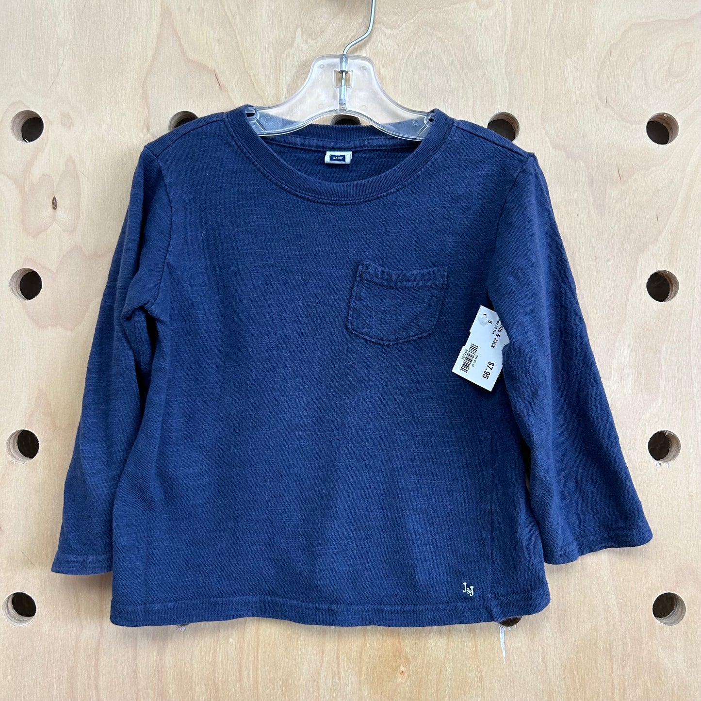 Navy LS Tee