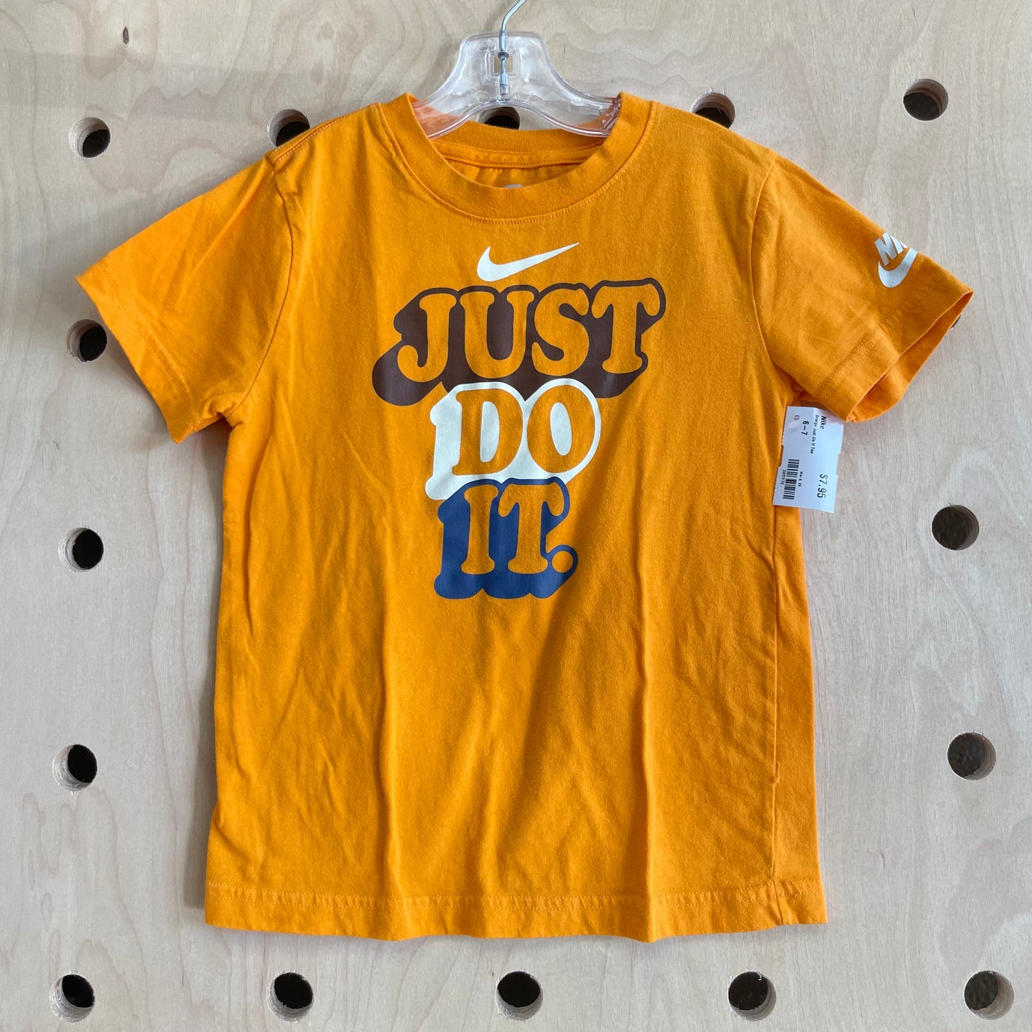 Orange Just Do It Tee
