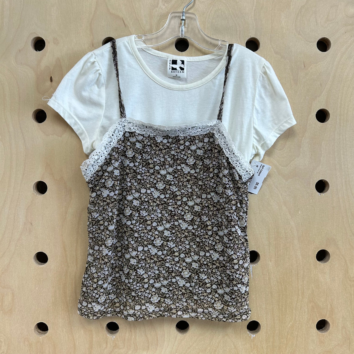 Brown Floral Top