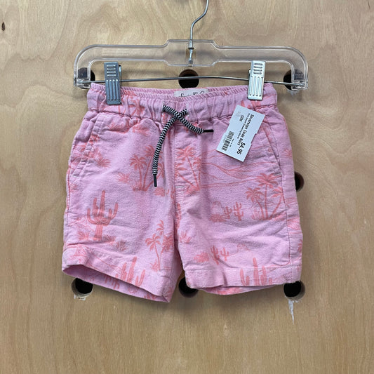 Pink Desert Drawstring Shorts