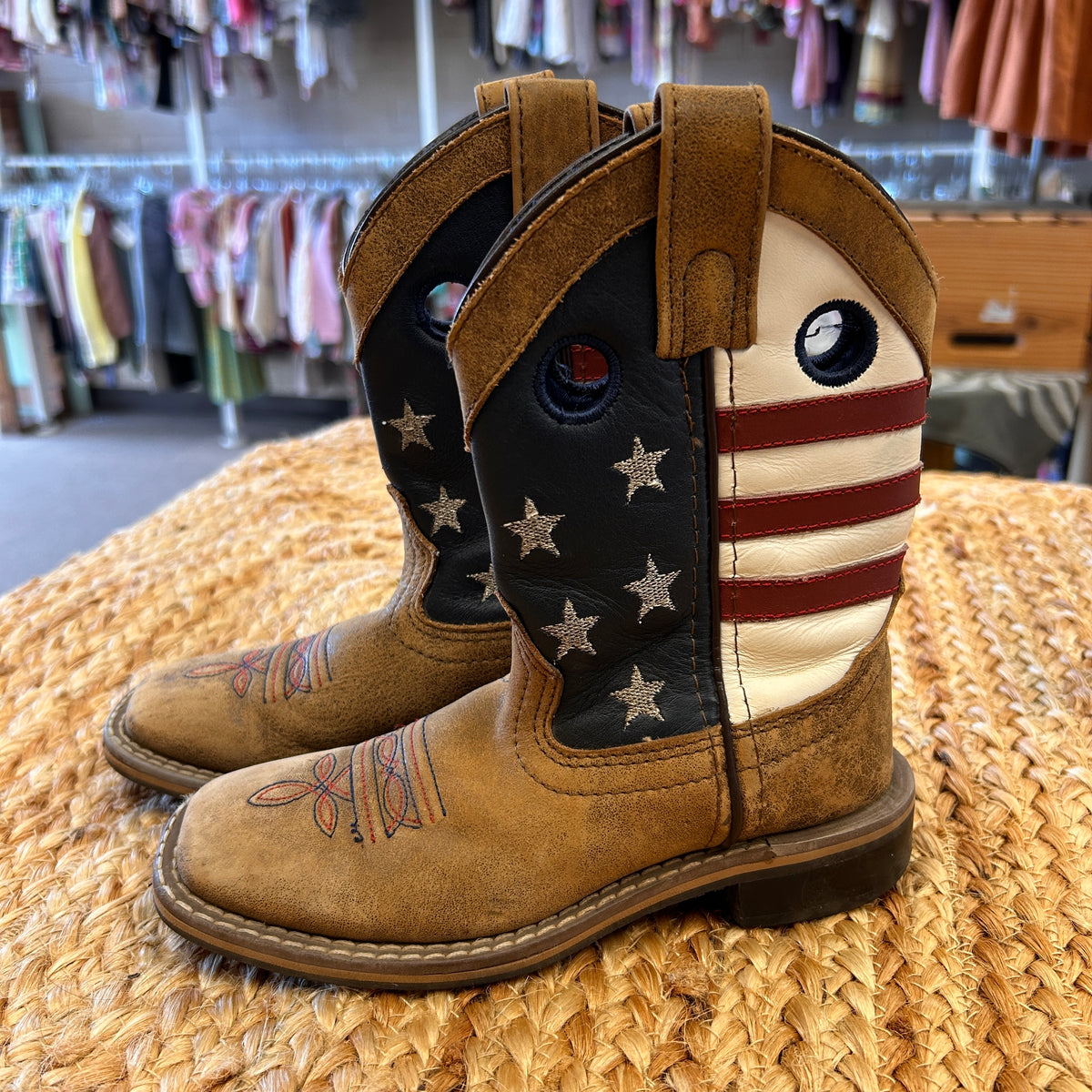 USA Flag Western Boots