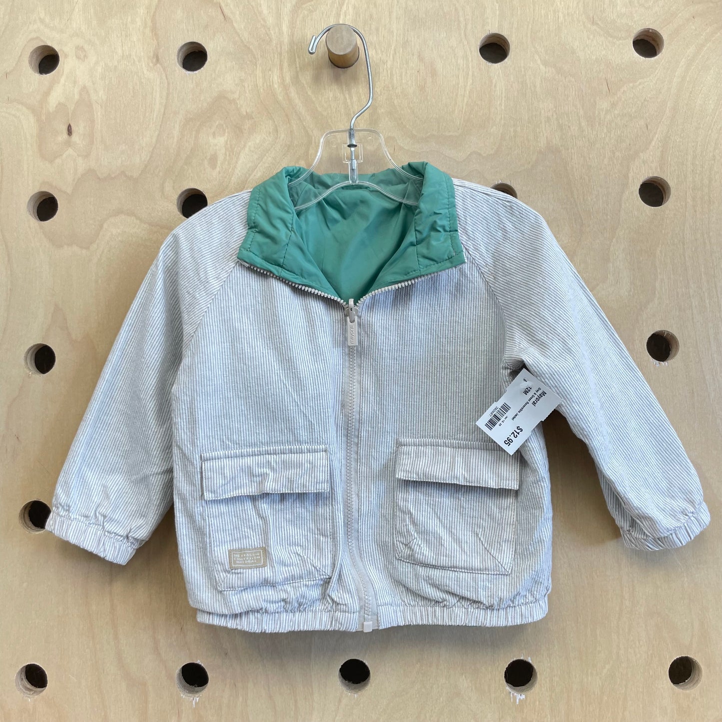 Grey & Green Reversible Jacket