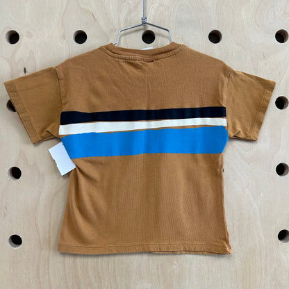 Camel Striped Get Together Tee