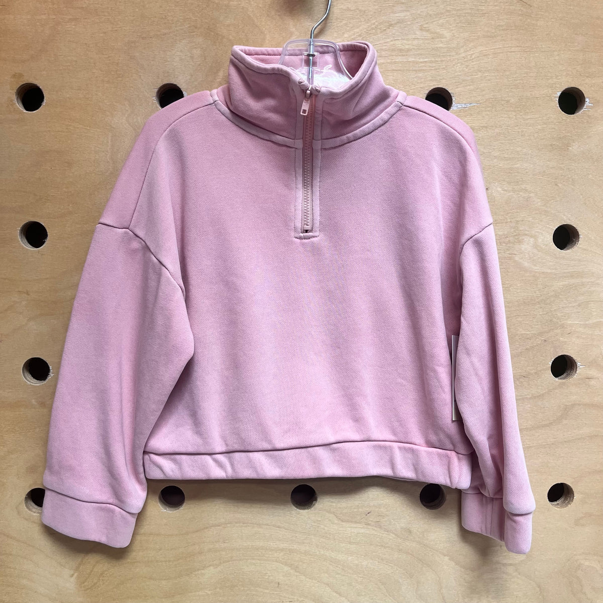 Pink 1/4 Zip Sweatshirt