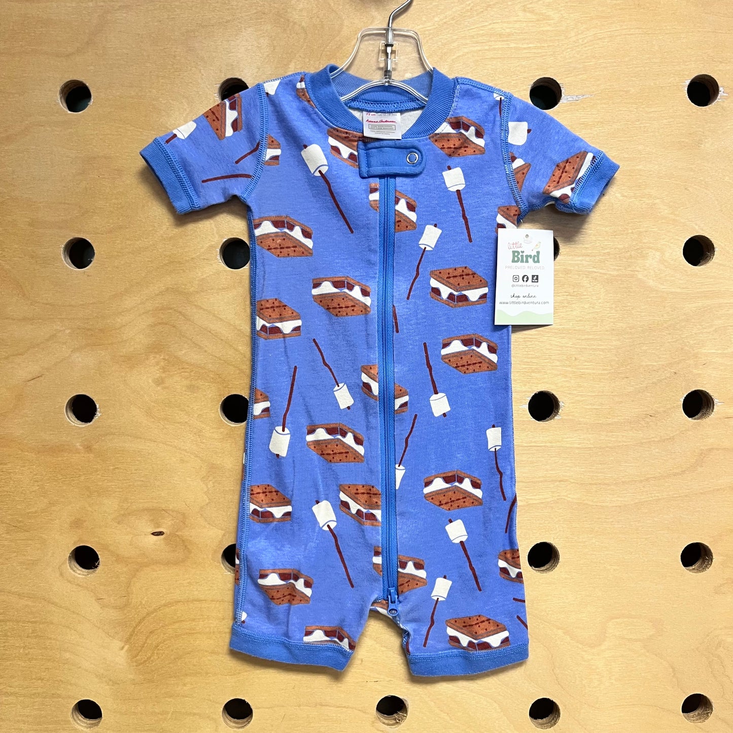 Organic Blue S'mores Shortie Zippy