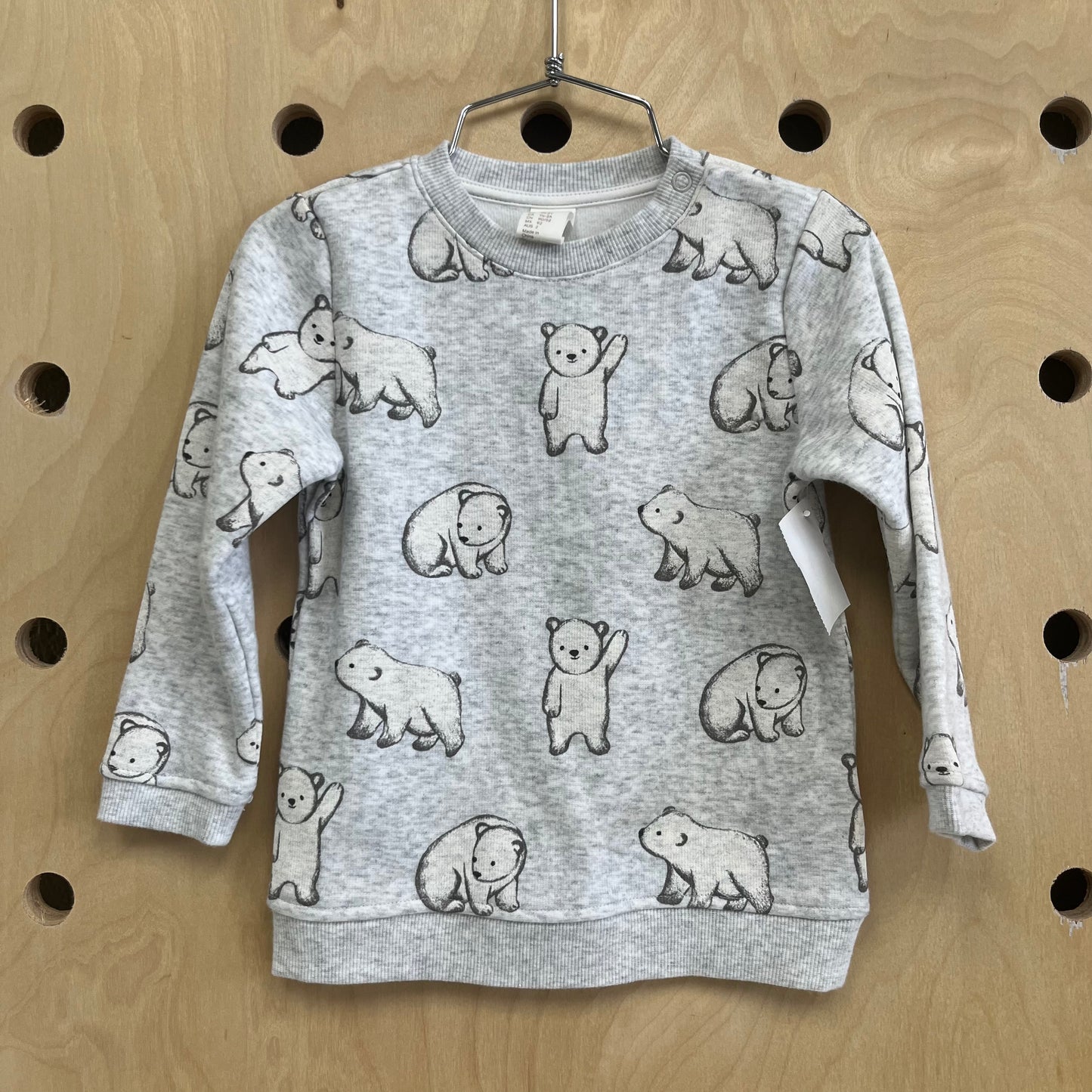 Grey Polar Bear Sweatshirt NEW!