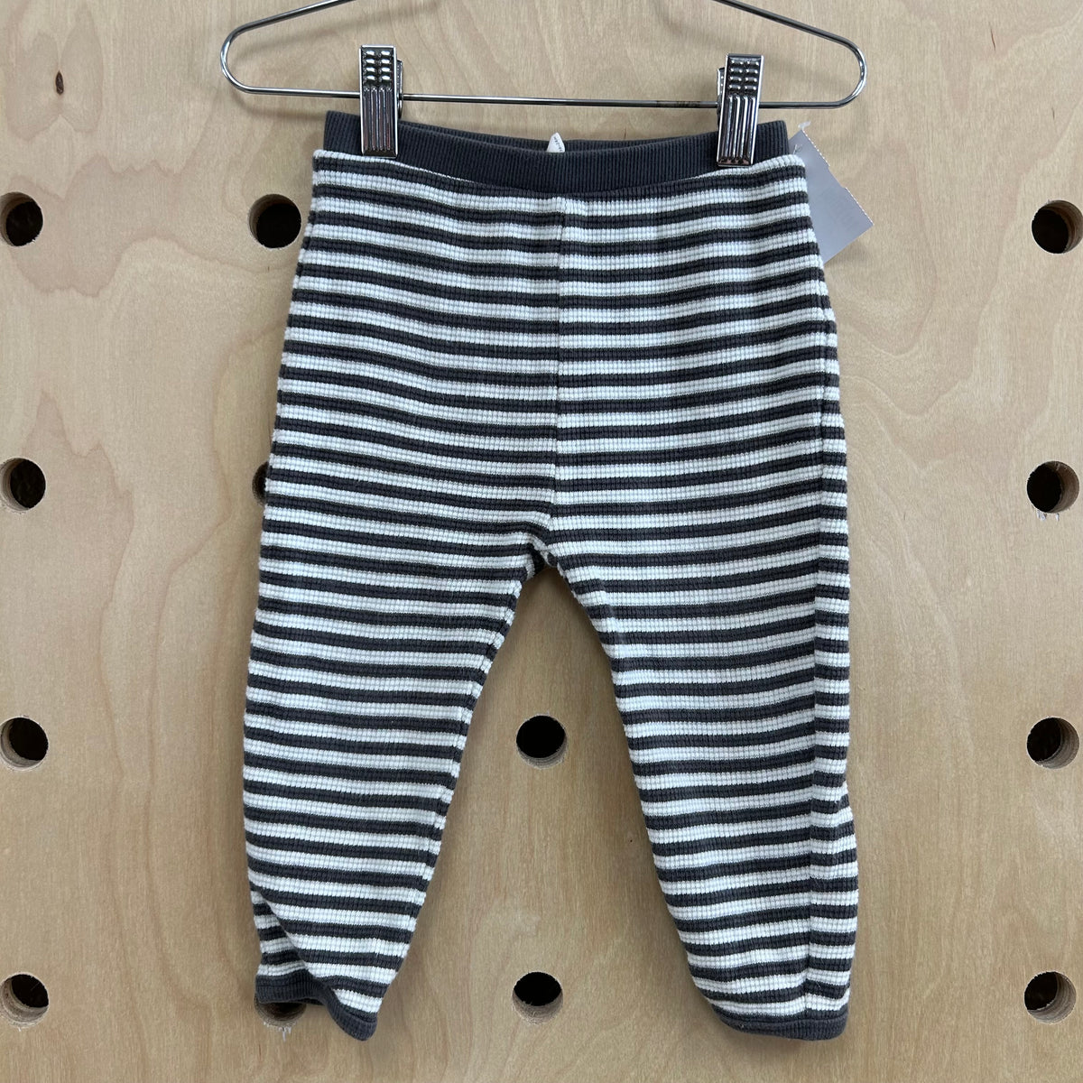 Grey Striped Knit Pants