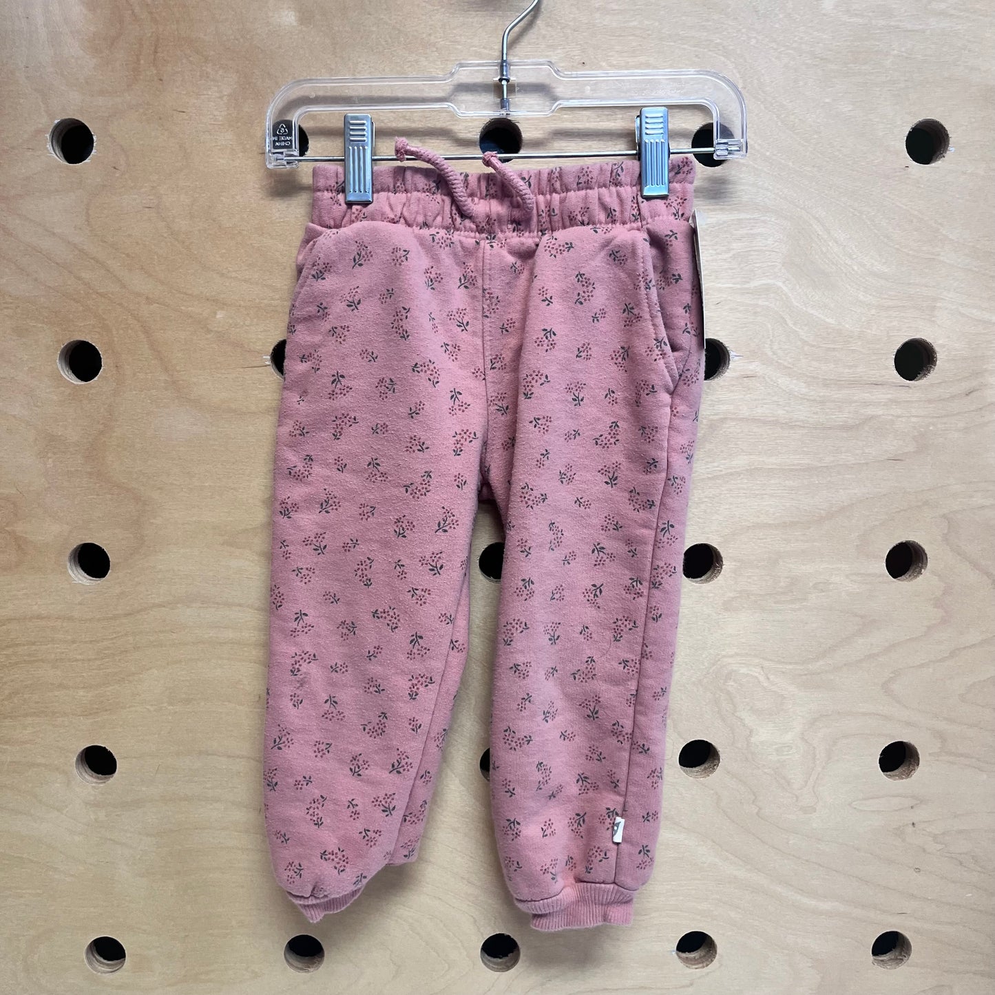 Organic Mauve Floral Joggers