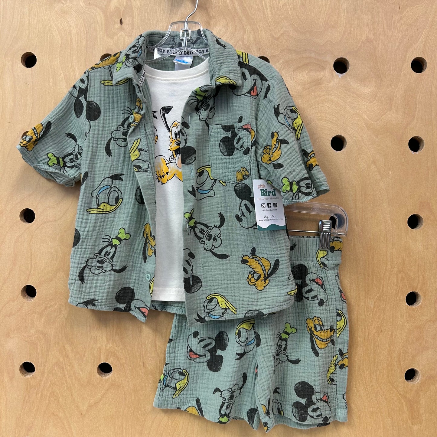 Sage Mickey Gauze Outfit