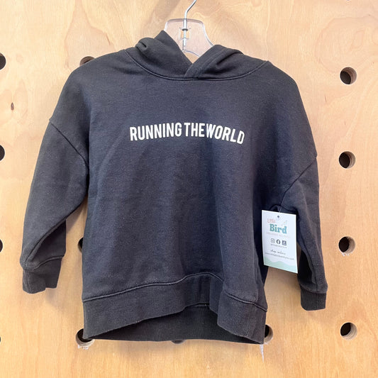 Grey Running The World Hoodie