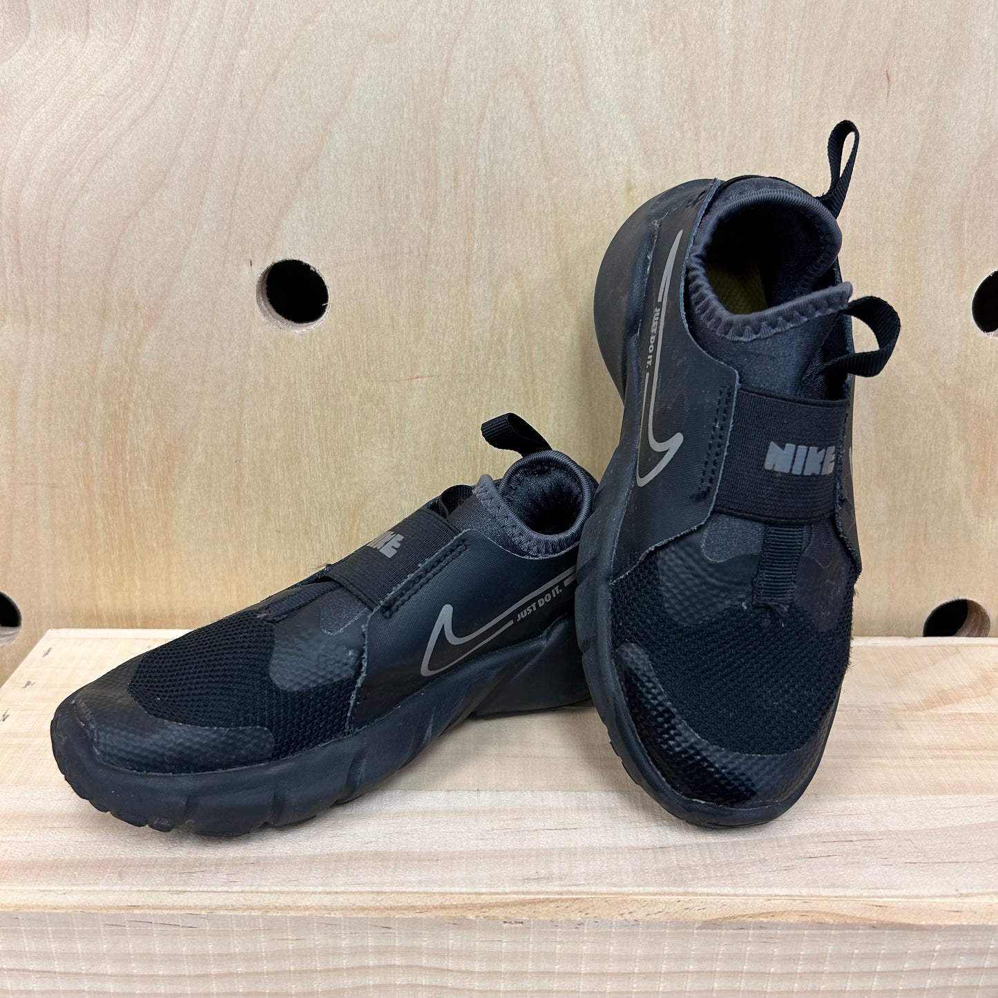 Black & Grey Slip On Sneakers