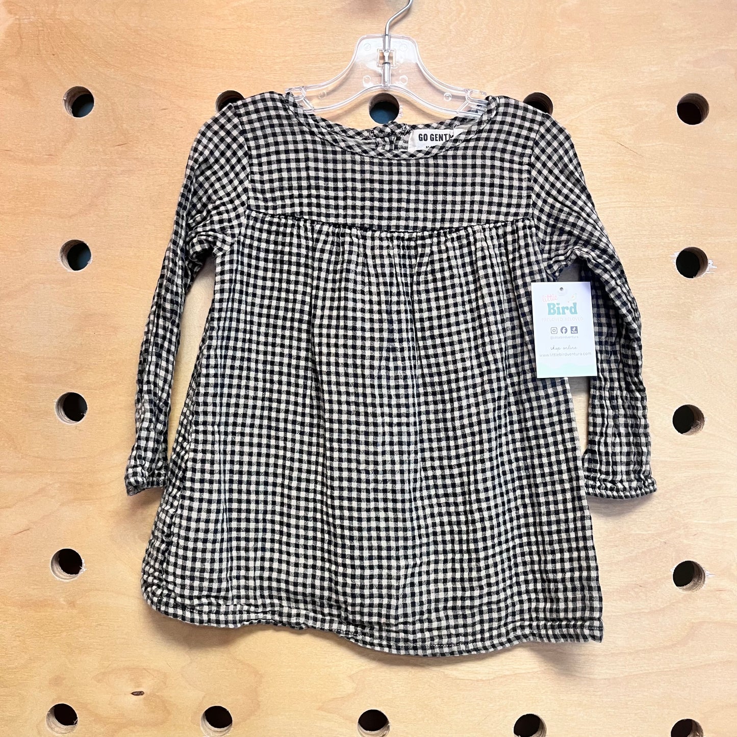 Brown/Black Plaid Dress