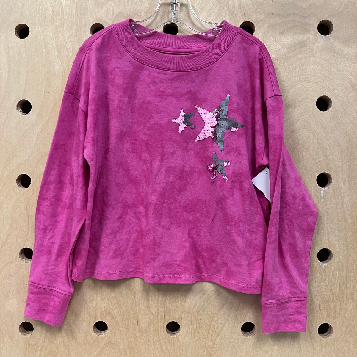 Pink Tie Dye Flip Sequin Tee