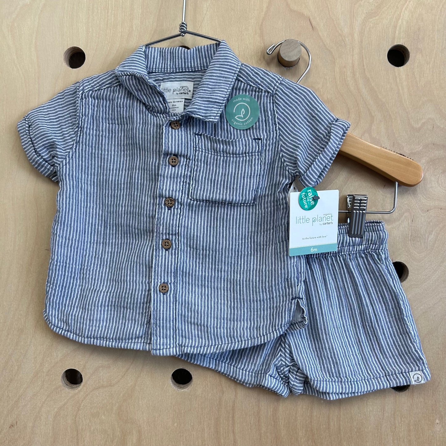 Blue + White Striped Outfit NEW!