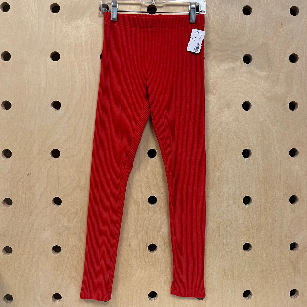 Red Knit Leggings