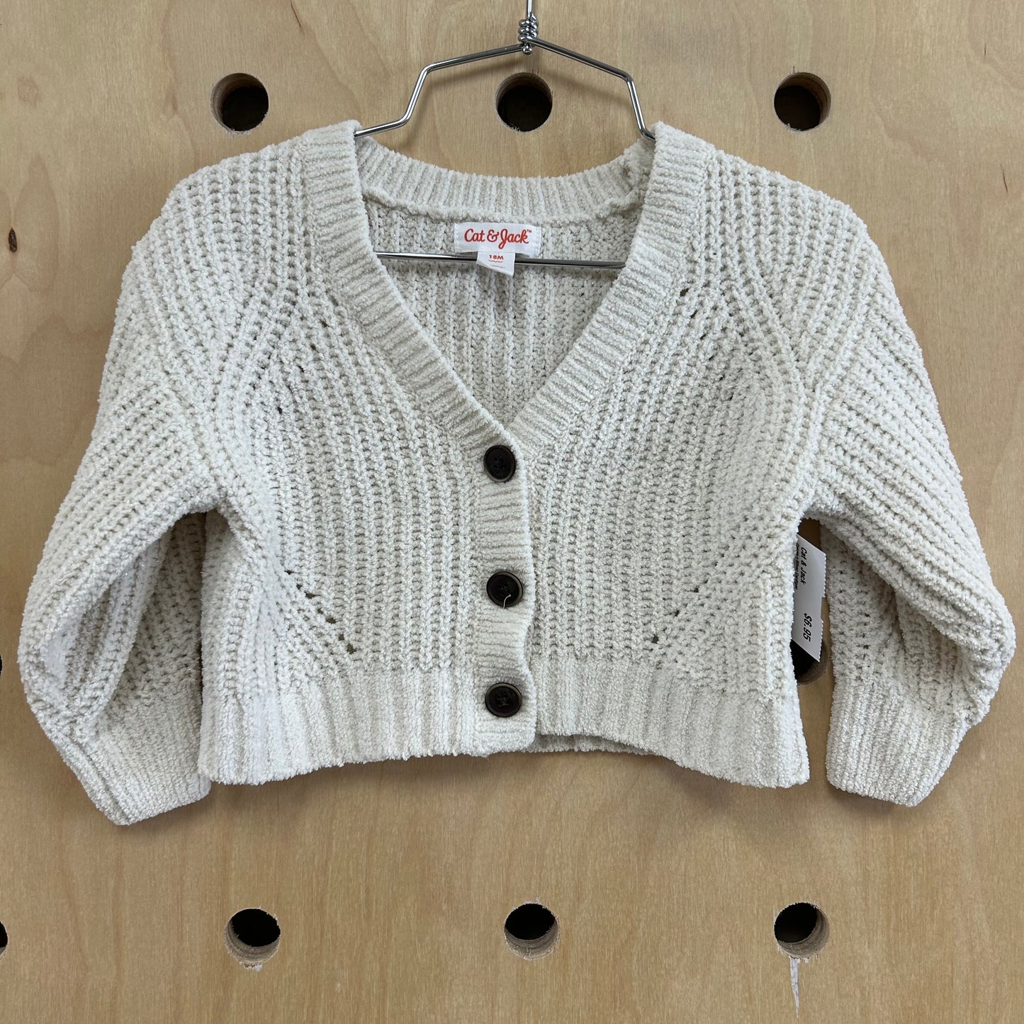 Cream+Silver Cardigan