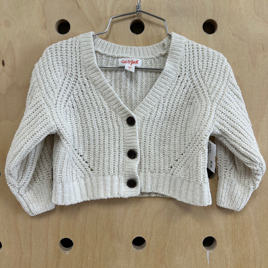 Cream+Silver Cardigan