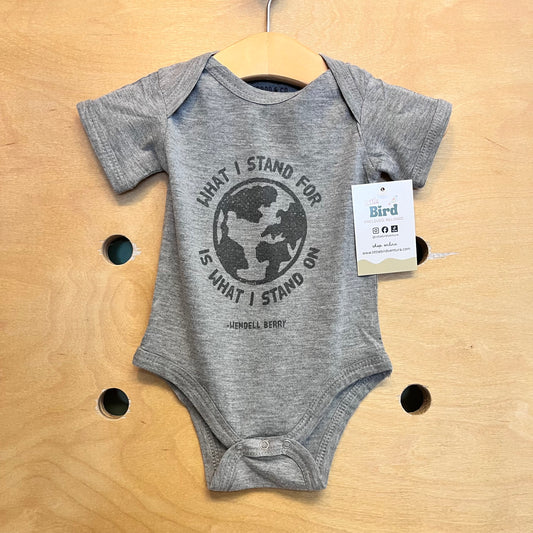 Grey 'What I Stand For' Bodysuit