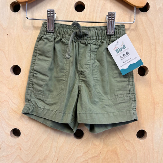Green Pull On Shorts