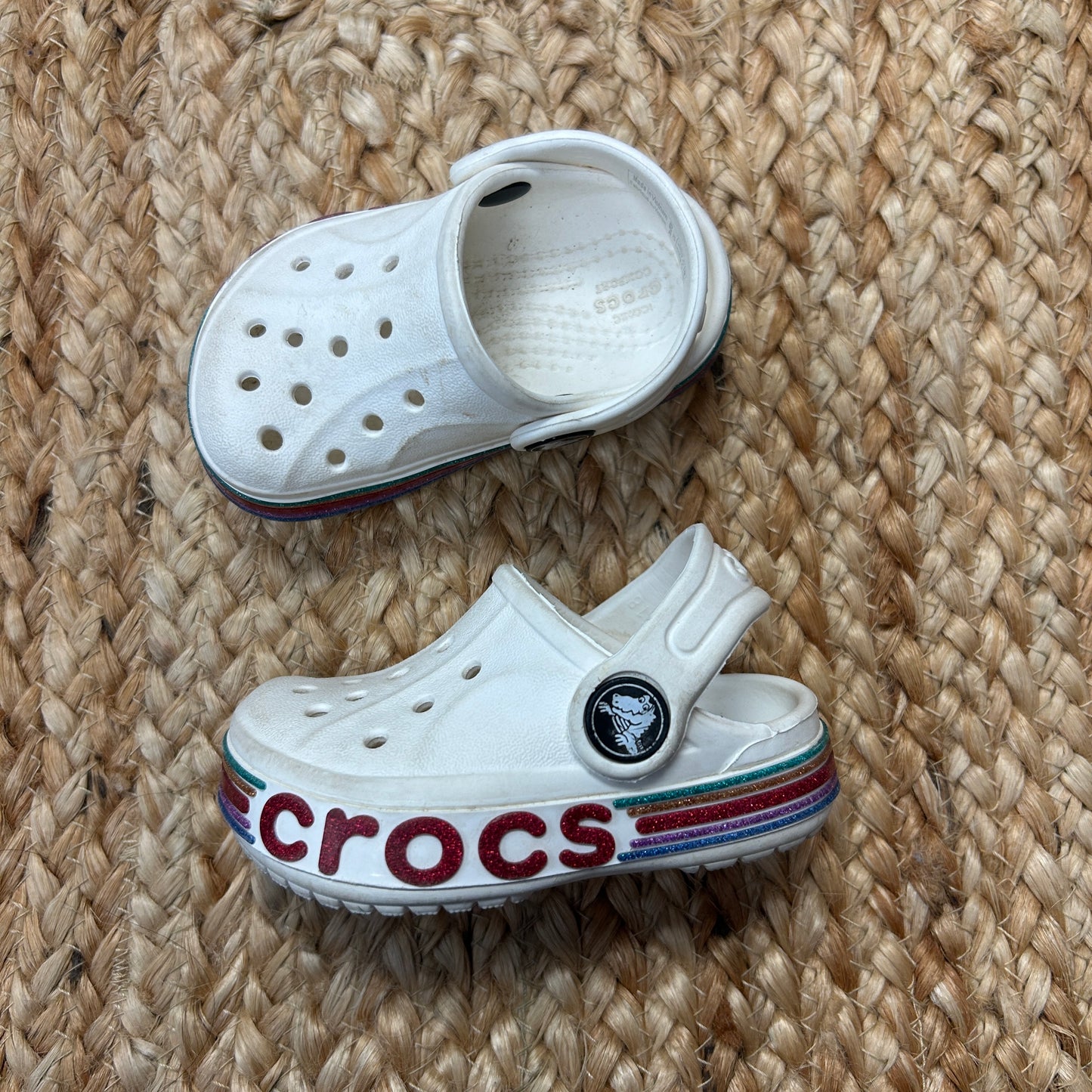Bayaband Rainbow Glitter Clogs