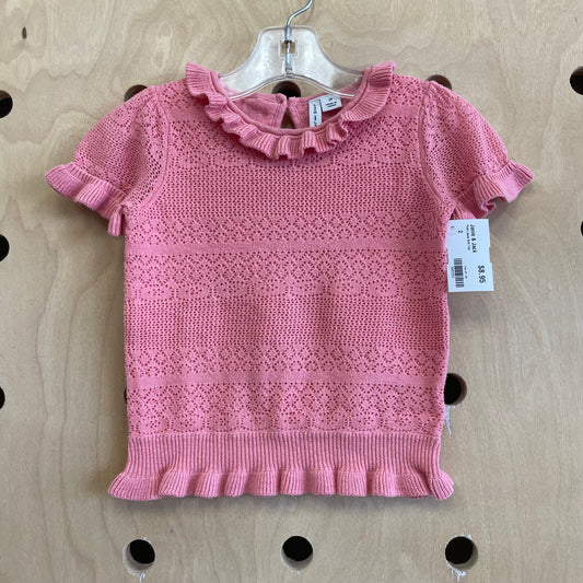 Pink Lacey Knit Top