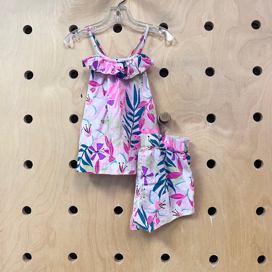 Pink Floral Butterfly Outfit