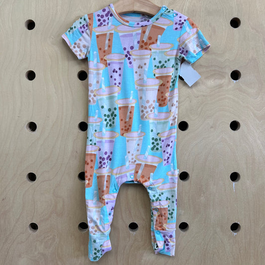 Blue Boba Bamboo Romper