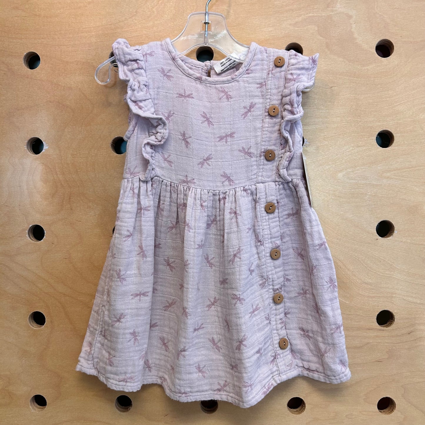 Pink Cotton/Gauze Dragonfly Dress