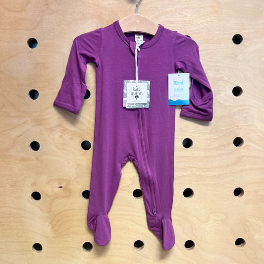 Violet Bamboo Footies NEW!