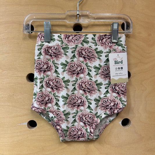 White/Pink Floral Bamboo Bloomers