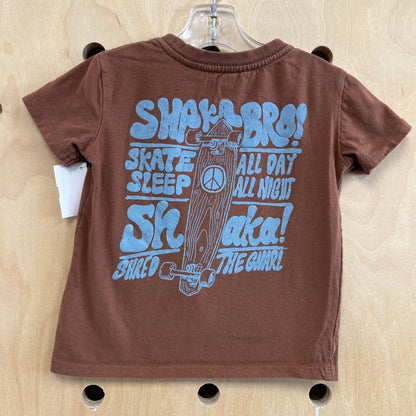 Brown Shred the Gnarl Tee