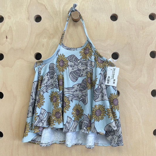 Blue Elephants Flowy Halter Tank