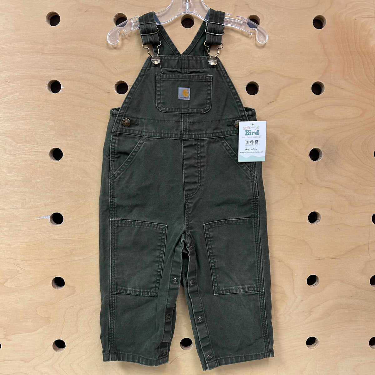 Green Denim Overalls