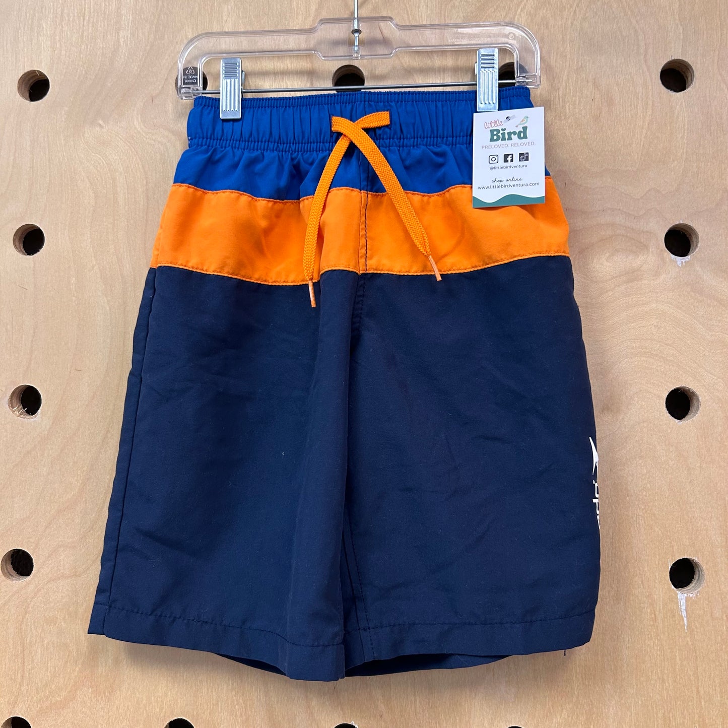Blue & Orange Swim Trunks