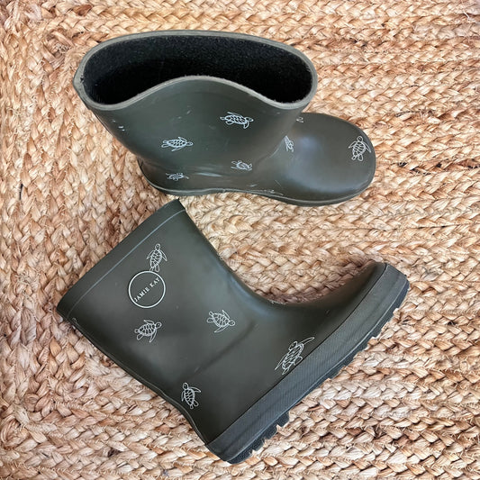 Green Sea Turtle Rainboots