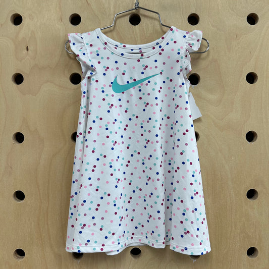 White Polka Dot Dri-Fit Dress