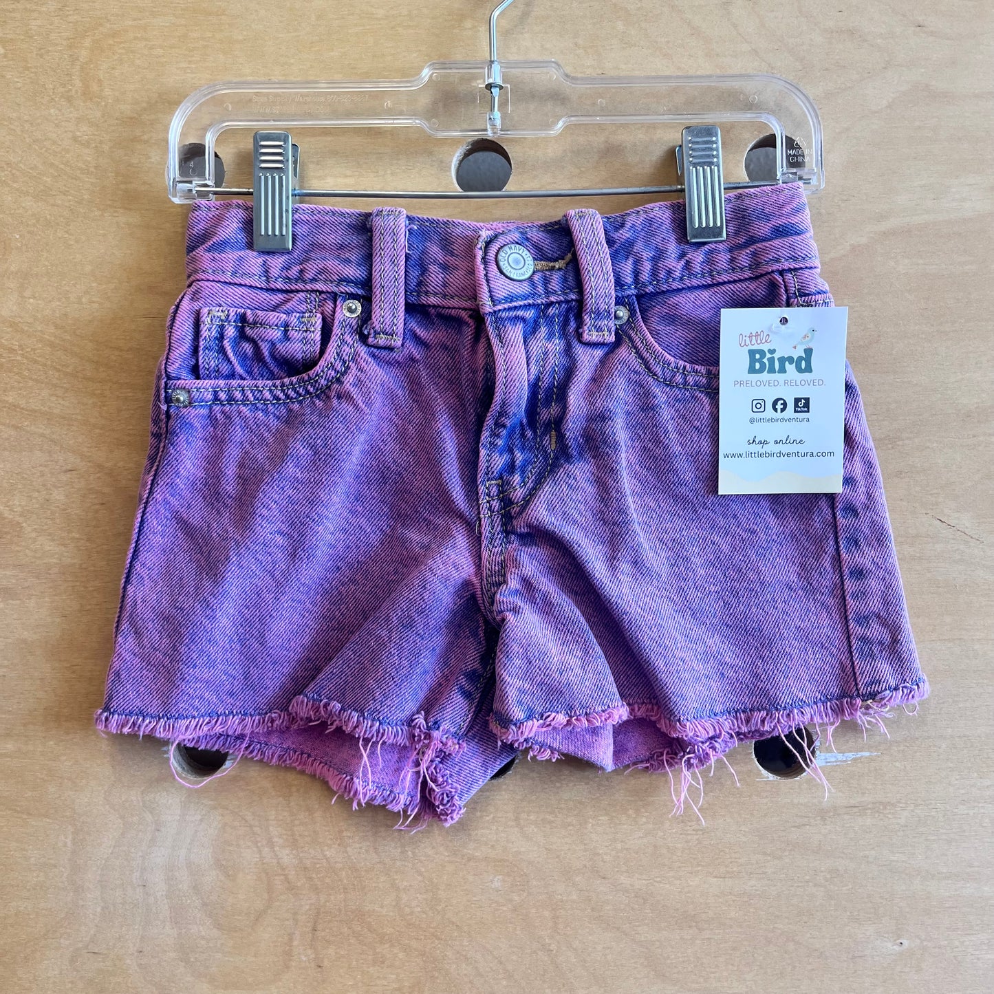 Pink Denim Shorts