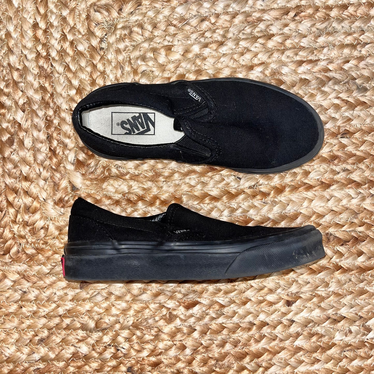 Black Slip-On Sneakers