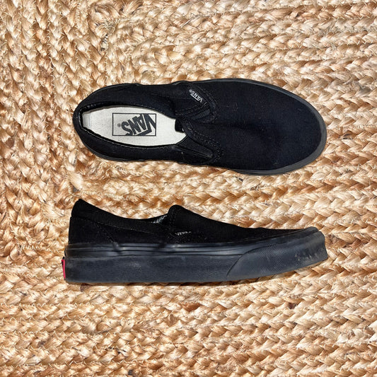 Black Slip-On Sneakers
