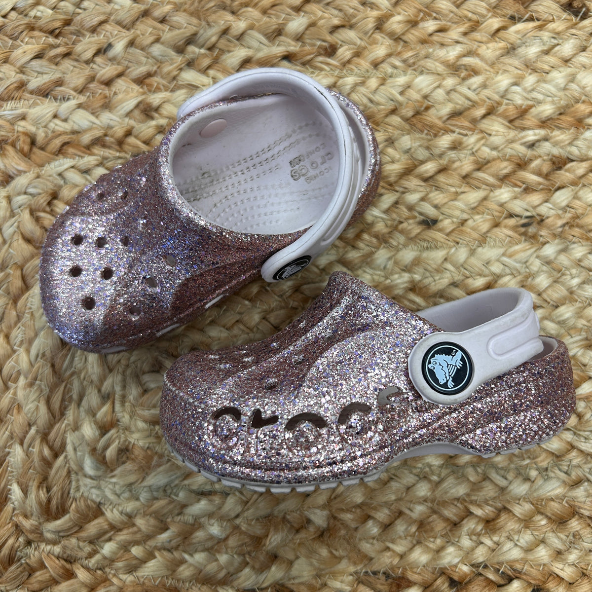 Pink Glitter Clogs