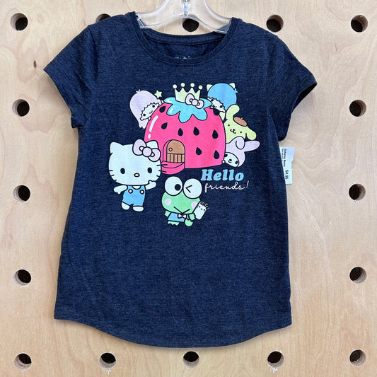 Grey Hello Kitty Tee