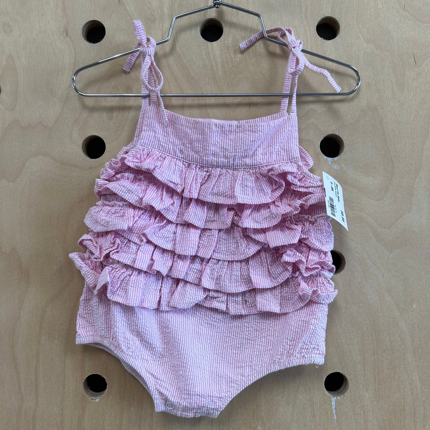 Pink Ruffle Romper
