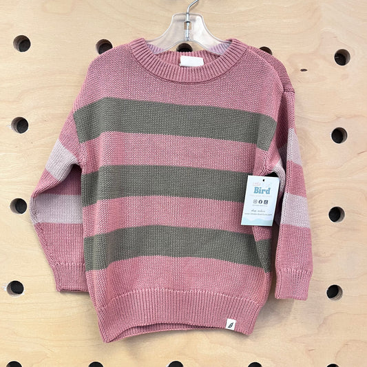 Pink & Sage Sweater