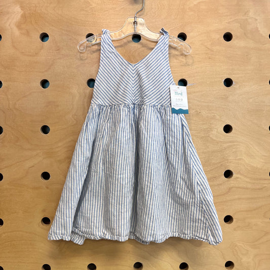 Blue & White Striped Dress