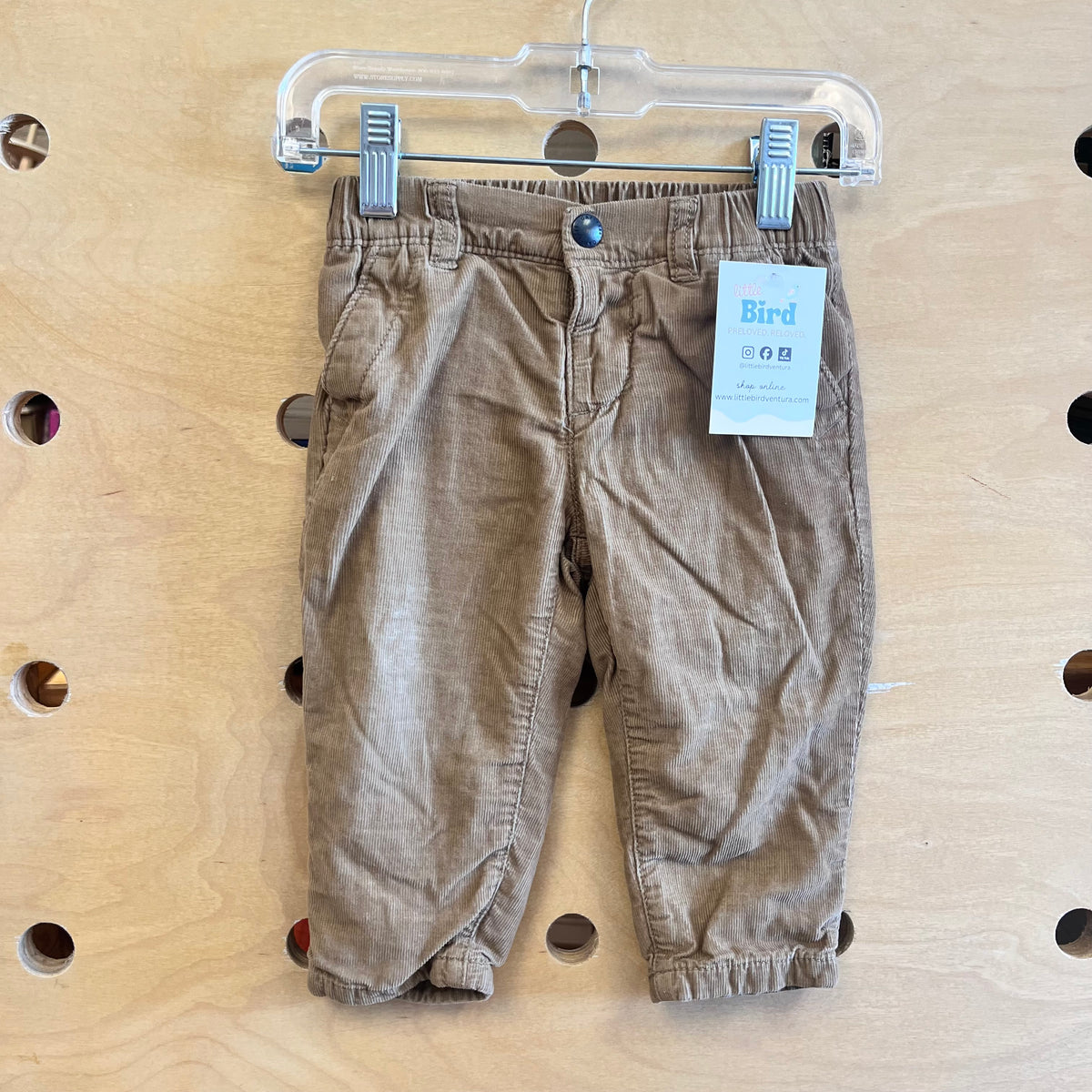 Brown Lined Cord Pants