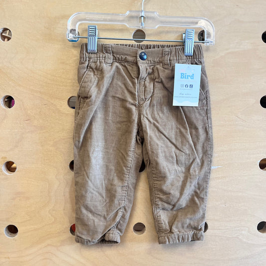 Brown Lined Cord Pants