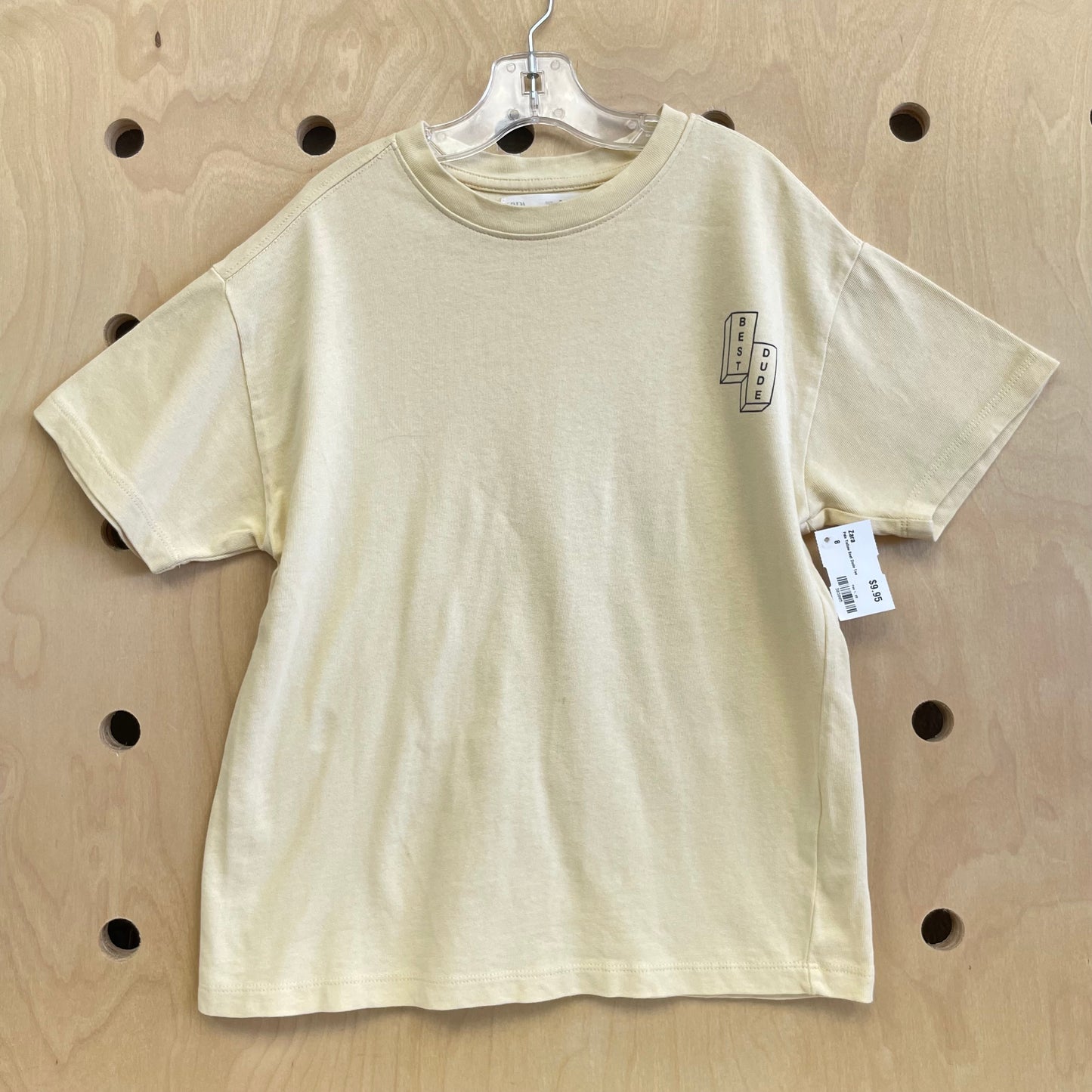Pale Yellow Best Dude Tee